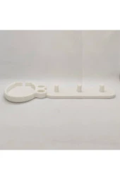 Oral B Uyumlu Stand Diş Fırçalık Dörtlü Beyaz - 1