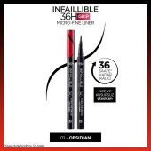 L'Oréal Paris Infaillible 36H Grip Micro Fine Eyeliner 01 Obsidian - Siyah - 1
