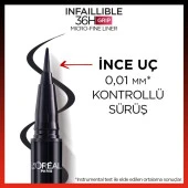 L'Oréal Paris Infaillible 36H Grip Micro Fine Eyeliner 01 Obsidian - Siyah - 4
