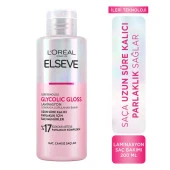 L'Oreal Paris Elseve Glycolic Gloss Parlaklığı Saça Mühürleyen Laminasyon 5 Dakikada Durulanan Bakım 200ml - 1