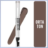 Maybelline New York Tattoo Brow Lift Kaş Kalemi- 03 Medium Brown (Orta Ton) - 1