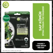 Garnier Skin Naturals Kömürlü Kağıt Yüz Maskesi Siyah Yosun thumbnail 1