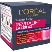 L'Oréal Paris Revitalift Lazer X3 Yoğun Yaşlanma Karşıtı Gece Bakım Kremi thumbnail 7
