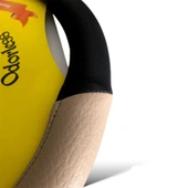 Bej Siyah Geçme Direksiyon Kılıfı - 2