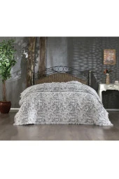 Puffy Pamuk Çift Kişilik Tek Battaniye 200x220 Antrasit thumbnail 2