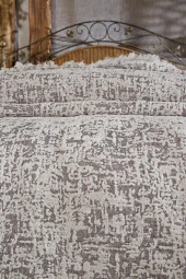 Puffy Pamuk Çift Kişilik Tek Battaniye 200x220 Antrasit thumbnail 4