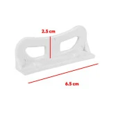 Pencere Kapı Sineklik Kolu Plastik Pimapen PVC L Tipi Tutucu Tutamağı 2 Adet thumbnail 2