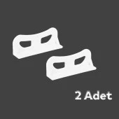 Pencere Kapı Sineklik Kolu Plastik Pimapen PVC L Tipi Tutucu Tutamağı 2 Adet thumbnail 3