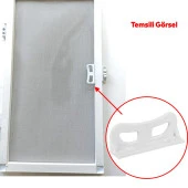 Pencere Kapı Sineklik Kolu Plastik Pimapen PVC L Tipi Tutucu Tutamağı 2 Adet thumbnail 5