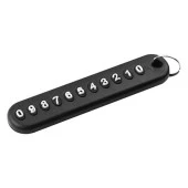Plastik Numaratör Siyah Anahtarlık thumbnail 1