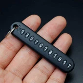 Plastik Numaratör Siyah Anahtarlık thumbnail 3