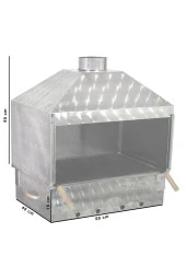 60x40 Set Üstü Davlumbazlı Maltız Izgaralı Mangal Mth-368 thumbnail 2