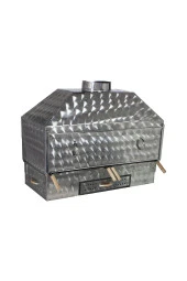 Metehan MTH-378 Set Üstü Maltız Izgaralı Davlumbazlı Çekmeceli Battal Boy Mangal (90X40) - 3