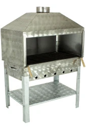 Davlumbazlı Bacalı Maltız Izgaralı Krom Mangal Mth-296 - 1