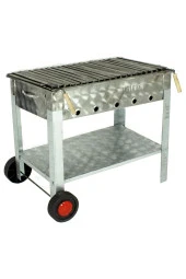 Lama Izgaralı Krom Mangal (2 Tekerlekli) Mth-275 thumbnail 1