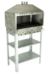 Davlumbazlı Bacalı Lama Izgaralı Krom Mangal Mth-241 thumbnail 1