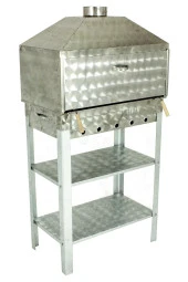 Davlumbazlı Bacalı Lama Izgaralı Krom Mangal Mth-241 thumbnail 2