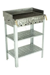 Battal Boy Pervazlı Maltız Izgaralı Krom Mangal Mth-230 thumbnail 1