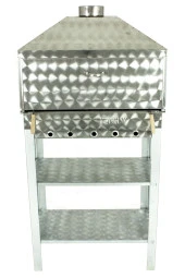 Davlumbazlı Bacalı Lama Izgaralı Krom Mangal Mth-241 thumbnail 4