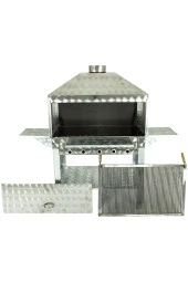 Davlumbazlı Bacalı Maltız Izgaralı Kanatlı Lüx Krom Mangal Mth-302 thumbnail 3