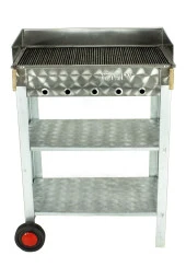 Battal Boy Pervazlı Maltız Izgaralı Krom Mangal (2 Tekerlekli) Mth-228 thumbnail 3