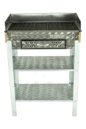 Battal Boy Çekmeceli Pervazlı Maltız Izgaralı Krom Mangal Mth-260 thumbnail 3