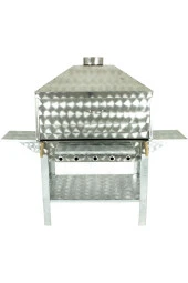 Davlumbazlı Bacalı Maltız Izgaralı Kanatlı Lüx Krom Mangal Mth-302 thumbnail 4