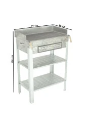 Battal Boy Çekmeceli Pervazlı Maltız Izgaralı Krom Mangal Mth-260 thumbnail 4