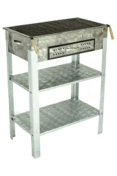 Mth-247 Battal Boy Çekmeceli Maltız Izgaralı Krom Mangal Mth-247 thumbnail 1