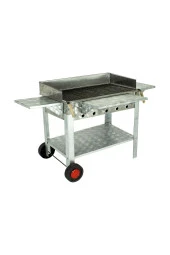 Maltız Izgaralı Pervazlı Kanatlı Lüx Krom Mangal (2 Tekerlekli) Mth-288 thumbnail 1