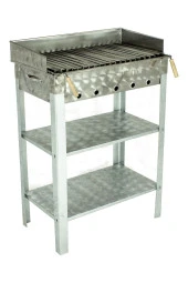 Battal Boy Pervazlı Lama Izgaralı Krom Mangal Mth-229 thumbnail 1