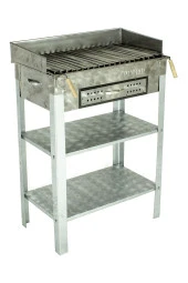 Battal Boy Çekmeceli Pervazlı Lama Izgaralı Krom Mangal Mth-259 thumbnail 1