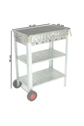 Battal Boy Maltız Izgaralı Mangal (2 Tekerlekli) Mth-222 thumbnail 4