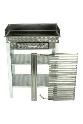 Battal Boy Çekmeceli Pervazlı Lama Izgaralı Krom Mangal Mth-259 thumbnail 2