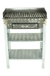 Battal Boy Çekmeceli Pervazlı Lama Izgaralı Krom Mangal Mth-259 thumbnail 3