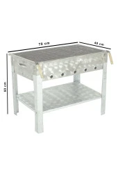 Maltız Izgaralı Krom Mangal Mth-278 thumbnail 4