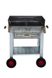 Mth-186 Pervazlı Çekmeceli Maltız Izgaralı Mangal (4 Tekerlekli) thumbnail 3