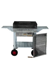 Mth-192 Pervazlı Kanatlı Çekmeceli Maltız Izgaralı Mangal (4 Tekerlekli) thumbnail 2