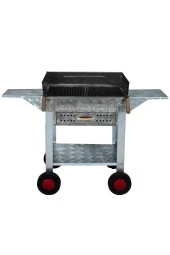Mth-192 Pervazlı Kanatlı Çekmeceli Maltız Izgaralı Mangal (4 Tekerlekli) thumbnail 3