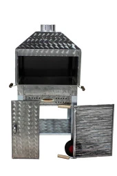 Mth-202 Davlumbazlı Çekmeceli Maltız Izgaralı Mangal (4 Tekerlekli) thumbnail 2