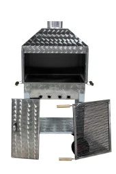 Mth-200 Davlumbazlı Maltız Izgaralı Mangal (4 Tekerlekli) thumbnail 3