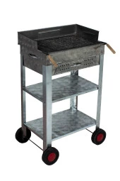 Mth-42 Battal Boy Çekmeceli Pervazlı Maltız Izgaralı Mangal (4 Tekerlekli) thumbnail 1