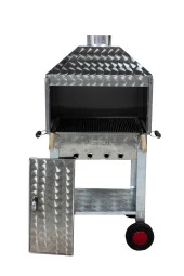 Mth-200 Davlumbazlı Maltız Izgaralı Mangal (4 Tekerlekli) thumbnail 4