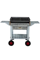 Mth-192 Pervazlı Kanatlı Çekmeceli Maltız Izgaralı Mangal (4 Tekerlekli) thumbnail 4