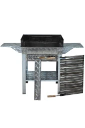 Mth-195 Pervazlı Kanatlı Çekmeceli Lama Izgaralı Mangal thumbnail 4