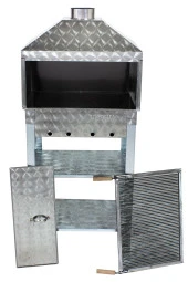 Mth-20 Davlumbazlı Kapaklı Bacalı Maltız Izgaralı Mangal thumbnail 4