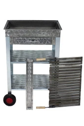 Mth-35 Battal Boy Çekmeceli Lama Izgaralı Mangal (4 Tekerlekli) thumbnail 4