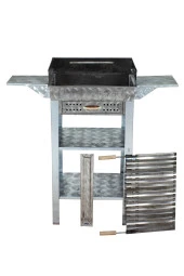 Mth-107 Battal Boy Pervazlı Kanatlı Çekmeceli Lama Izgaralı Mangal thumbnail 2