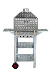 Mth-87 Davlumbazlı Bacalı Kanatlı Lama Izgaralı Mangal (2 Tekerlekli) thumbnail 1