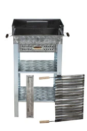 Mth-101 Battal Boy Pervazlı Çekmeceli Lama Izgaralı Mangal thumbnail 2